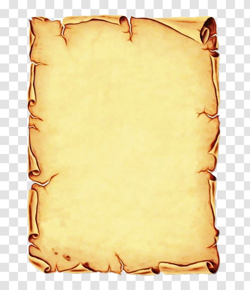 Yellow Pillow Scroll Transparent PNG