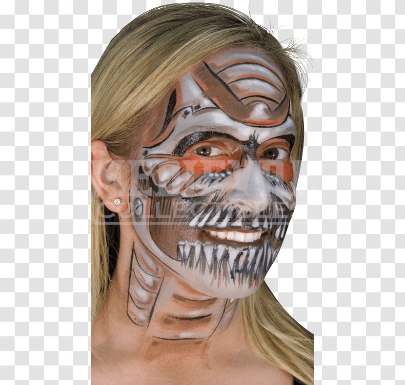 Cosmetics Face Cream Mask Prosthetic Makeup - Cheek - Props Transparent PNG