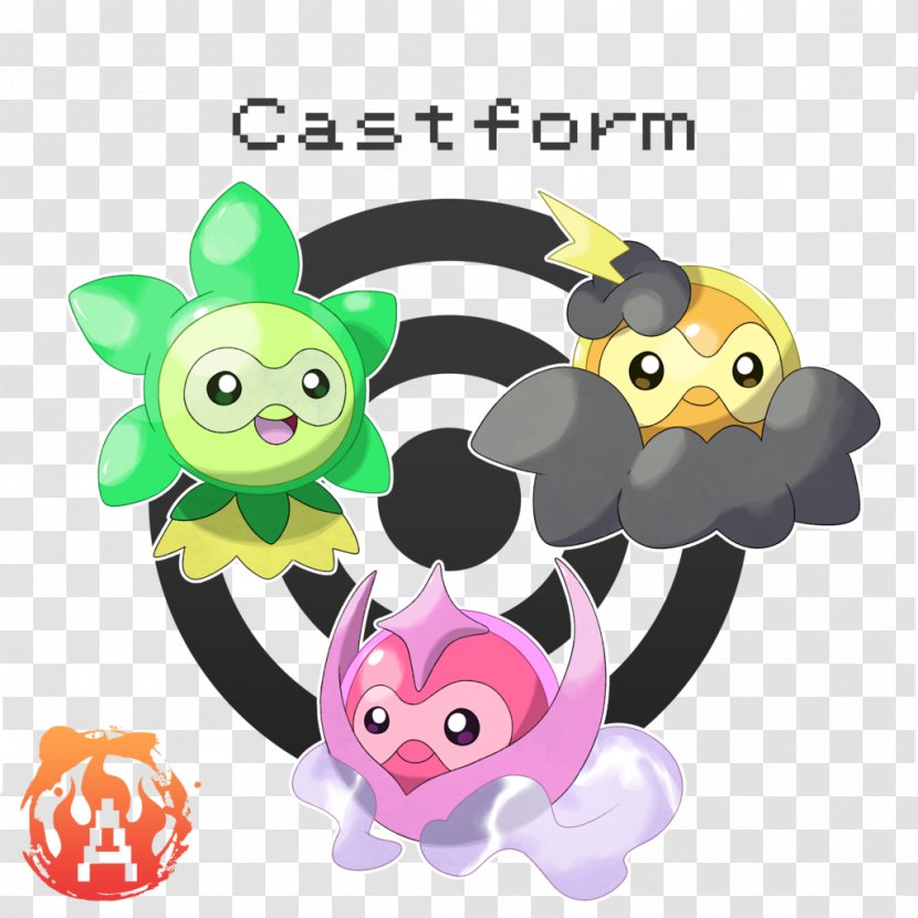 Castform Misty Digimon Pokémon - Dark Knight - And Stormy Transparent PNG