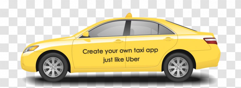 Taxi Car Clip Art Yellow Cab - Automotive Design Transparent PNG