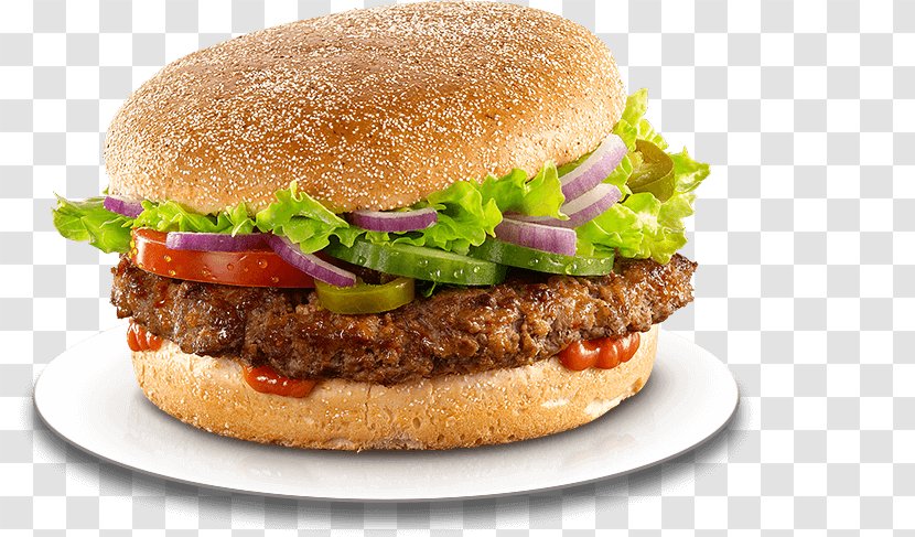 Buffalo Burger Veggie Hamburger Vegetarian Cuisine Cheeseburger - Food - Chili Sauce Transparent PNG
