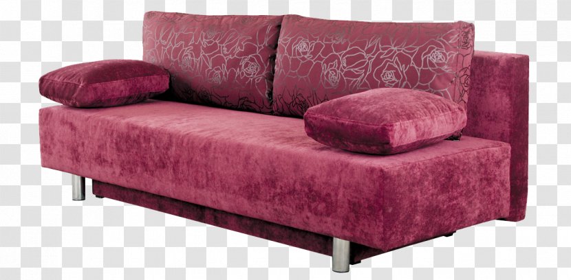 Loveseat Image Couch Sofa Bed - Magenta Transparent PNG