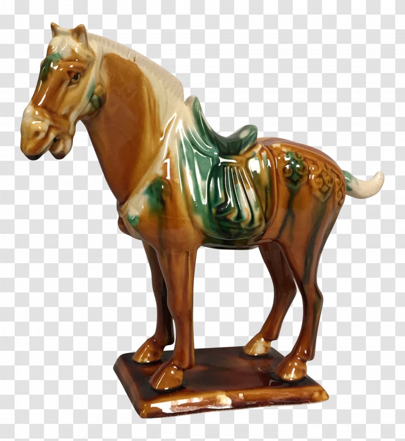 Tang Standing Horse Figure, Canberra Los Angeles Statue Sculpture - Mane Transparent PNG