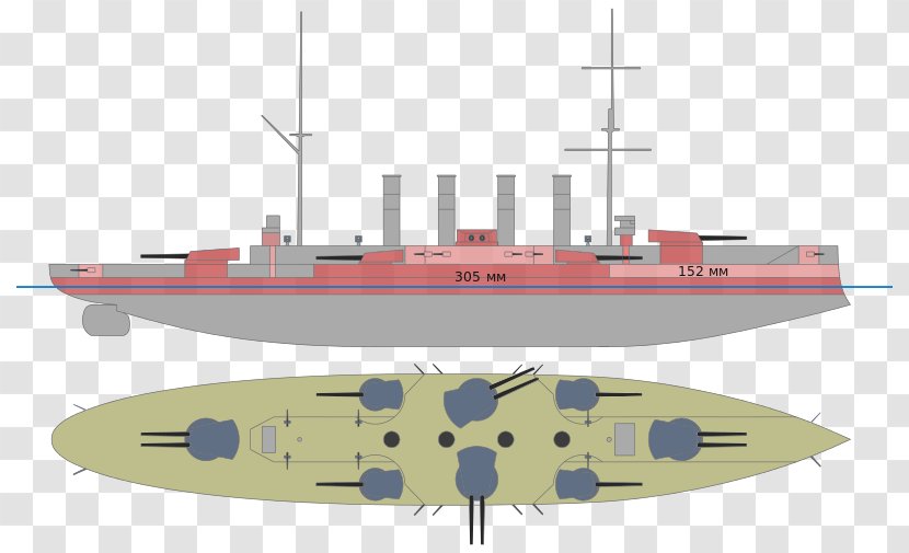 Heavy Cruiser Dreadnought Battlecruiser Armored Battleship - Missile Boat - Ship Transparent PNG