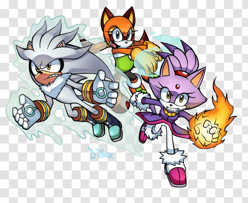 Sonic The Hedgehog Knuckles Echidna Adventure Of Silver Blaze Tails - Heart Transparent PNG