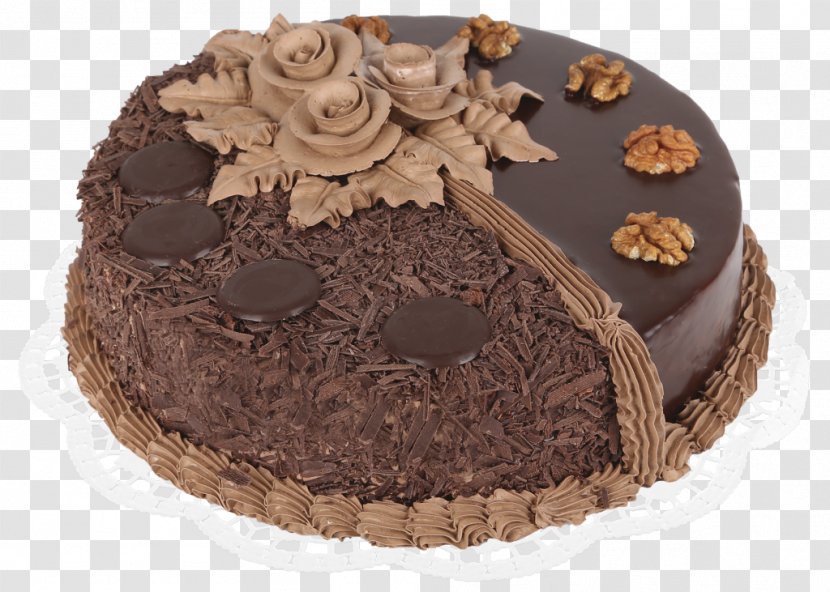 Chocolate Cake Cupcake Cheesecake Sponge Cream - Ganache Transparent PNG