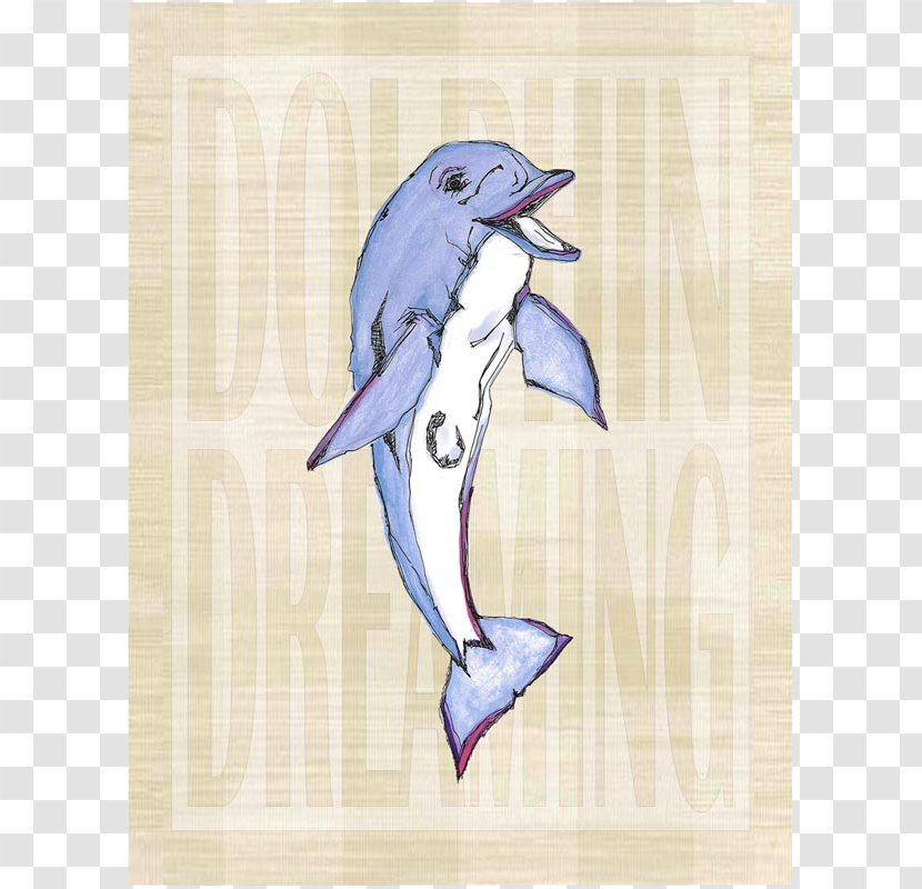 Dolphin Penguin Cobalt Blue Beak - Marine Mammal - Metal Sign Transparent PNG