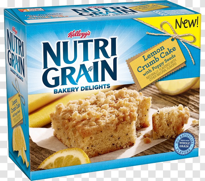 Streusel Bakery Nutri-Grain Crisp Breakfast - Lemon Transparent PNG