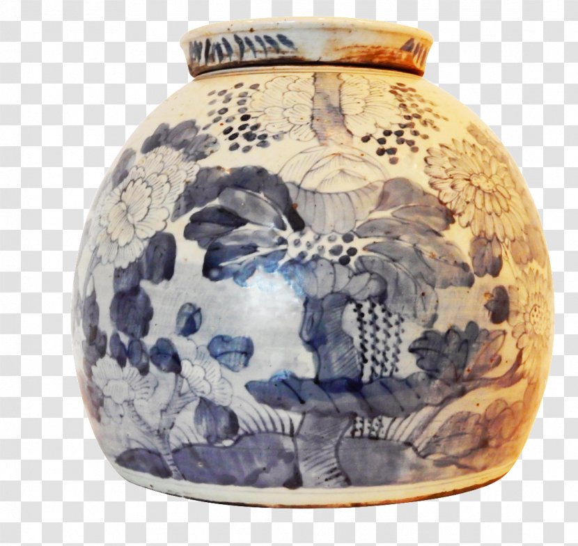 Blue And White Pottery Vase Ceramic Porcelain Transparent PNG