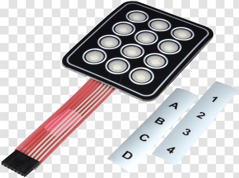 Computer Keyboard Membrane Matrix Circuit Push-button - Lightemitting Diode - Automotive Exterior Transparent PNG