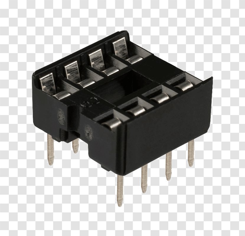 Electronic Component Integrated Circuits & Chips Lead Electronics IC DIP Socket - Ic Powersupply Pin Transparent PNG