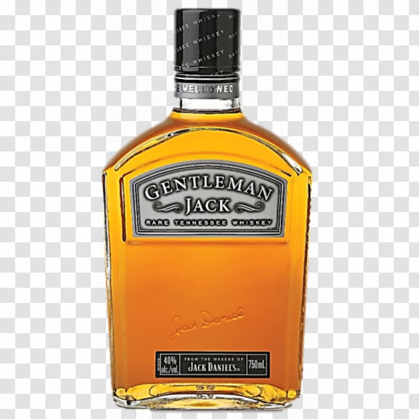 Tennessee Whiskey American Distilled Beverage Jack Daniel's - Glass Bottle - Gentleman Transparent PNG