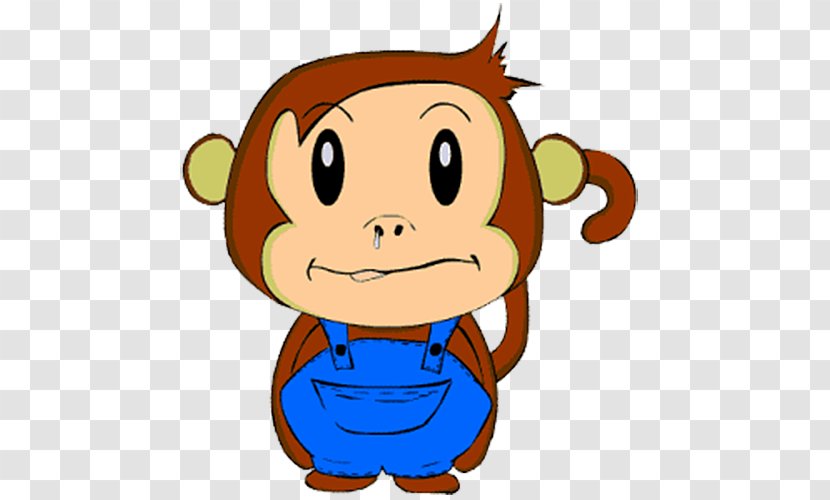Monkey Cartoon Nose Animation - Character - Little With Transparent PNG