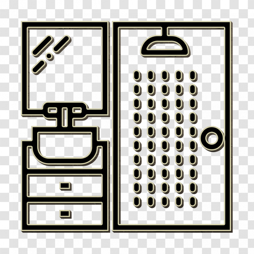 Bathroom Icon Shower Icon Household Set Icon Transparent PNG