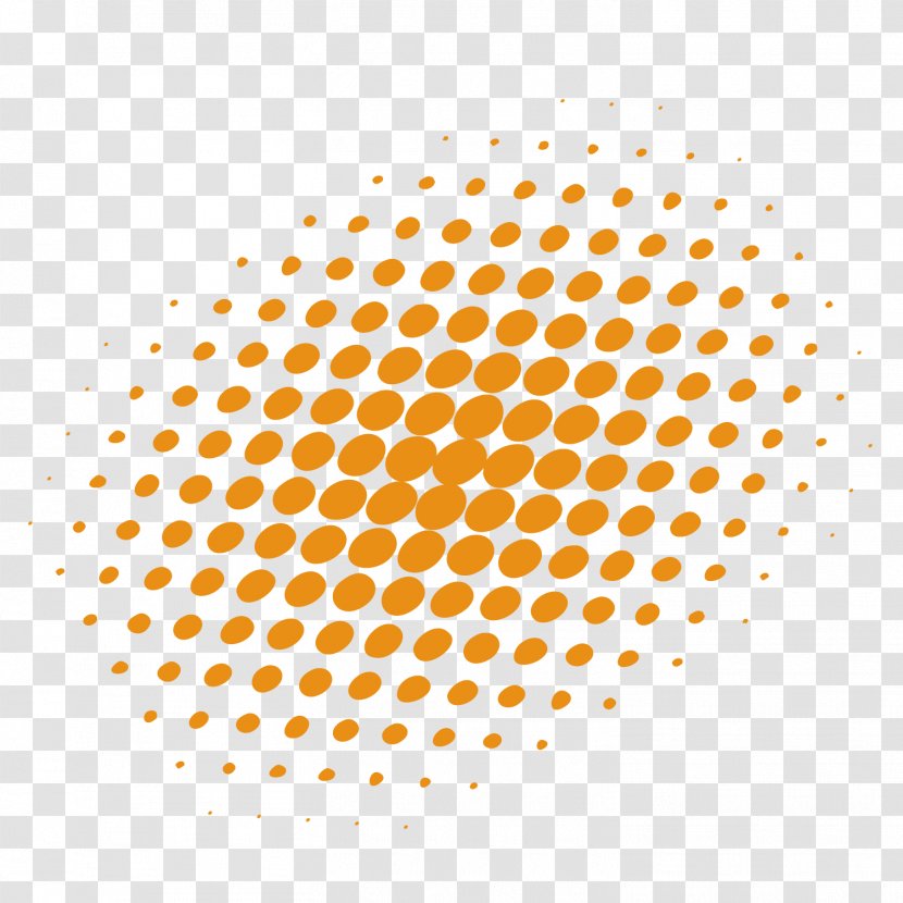 Halftone Photography Royalty-free Pattern - Art - Vector Orange Gradient Wave Point Decoration Transparent PNG