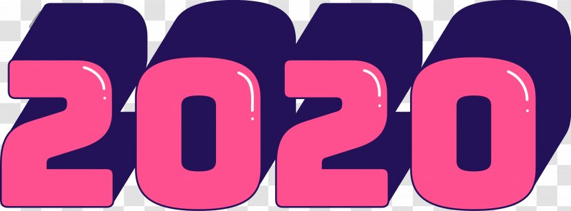 2020 Happy New Year - Number Logo Transparent PNG