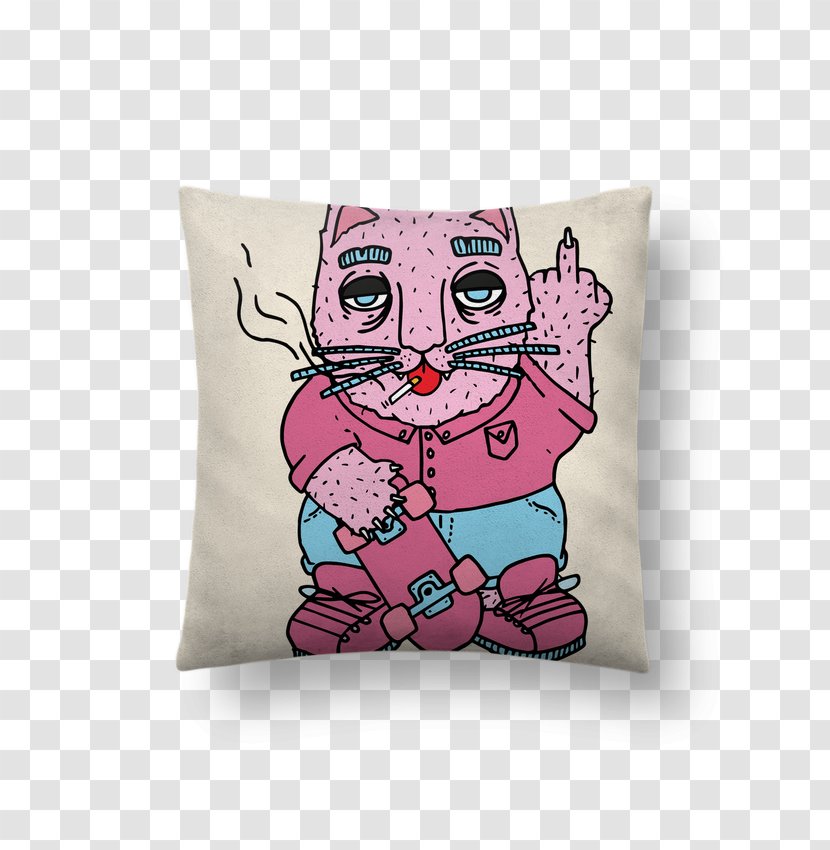 Throw Pillows Cushion Textile Cat - Tote Bag - Maneki Neko Transparent PNG
