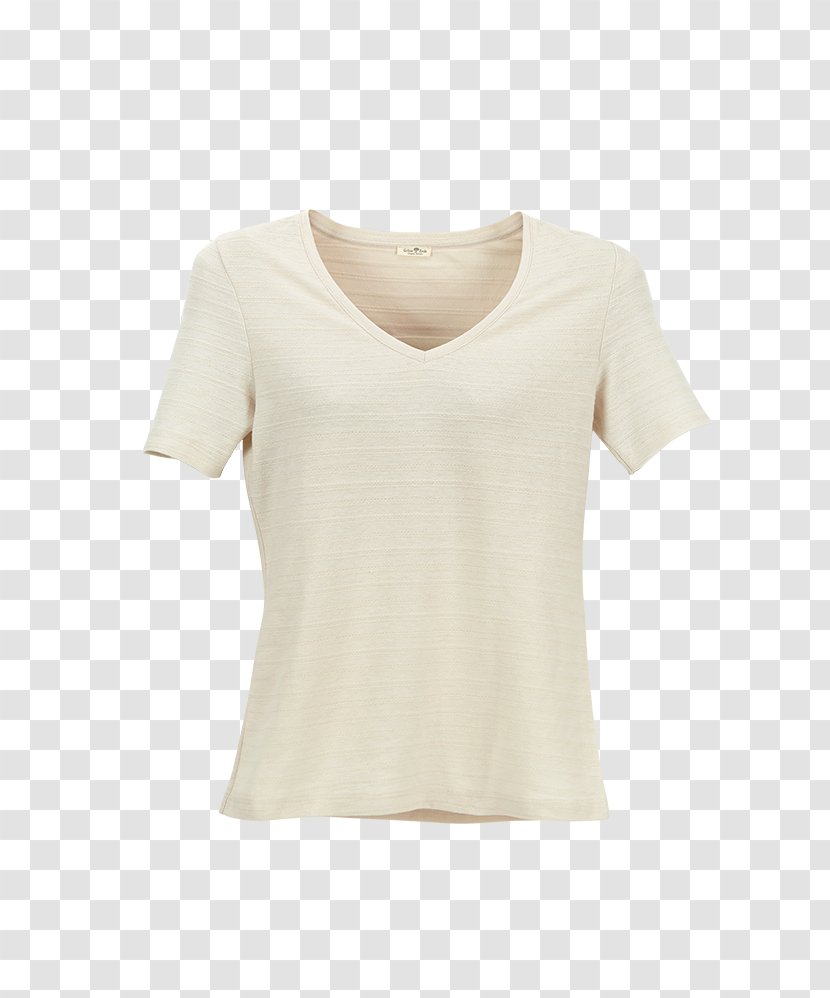 T-shirt Sleeve Polo Neck Clothing Aritzia - Beige - Tshirt Transparent PNG