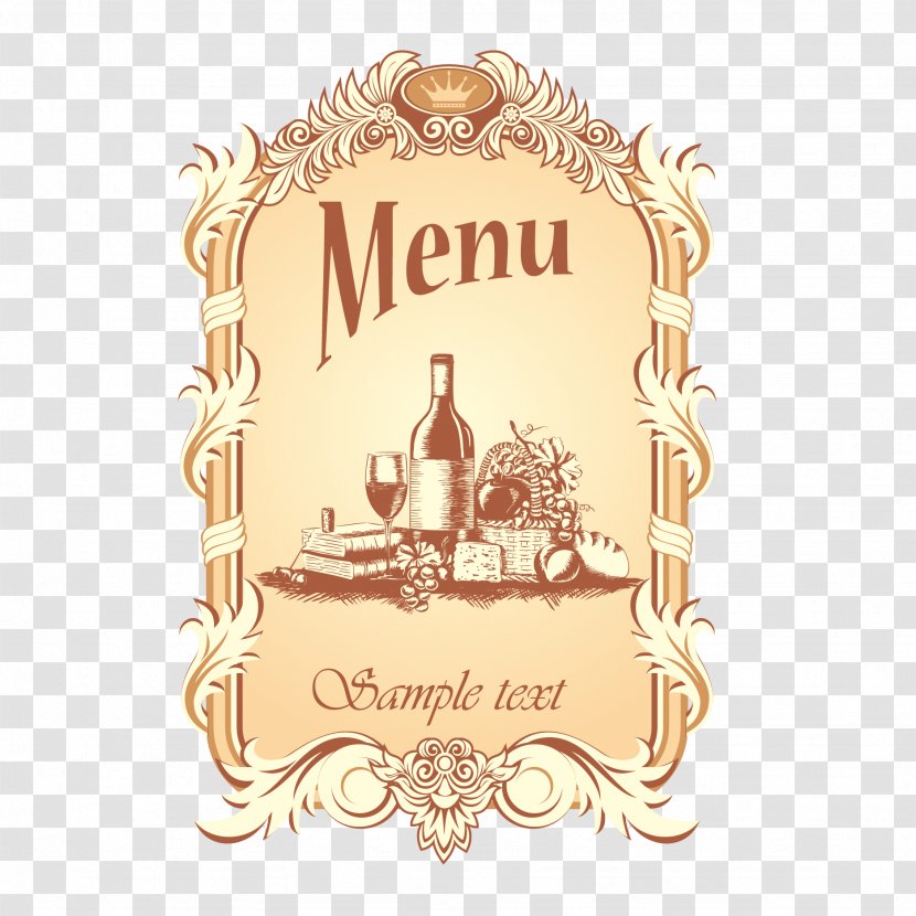 Wine Beer Rosxe9 Menu - Food - Vector Red Icon Transparent PNG