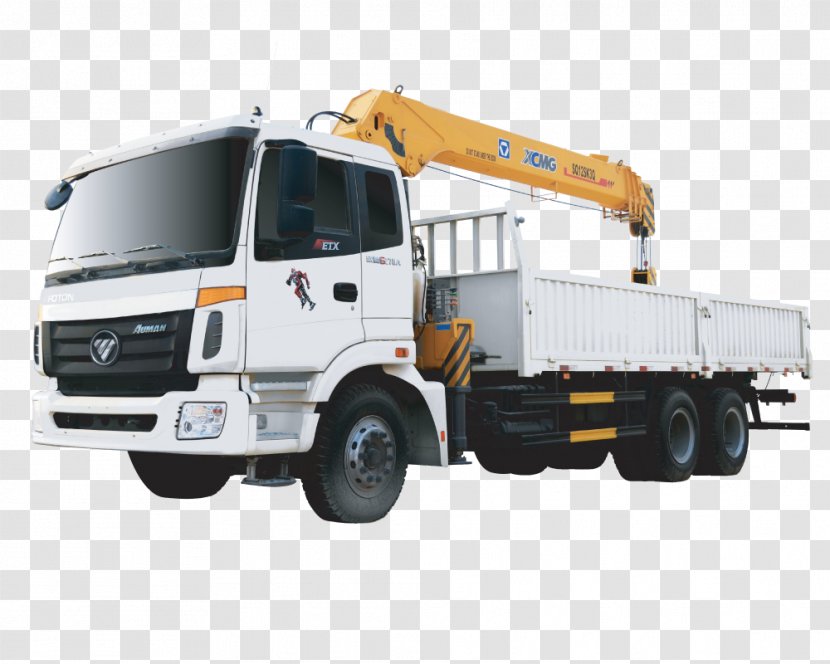 Commercial Vehicle Cargo Crane Truck - Public Utility - Car Transparent PNG