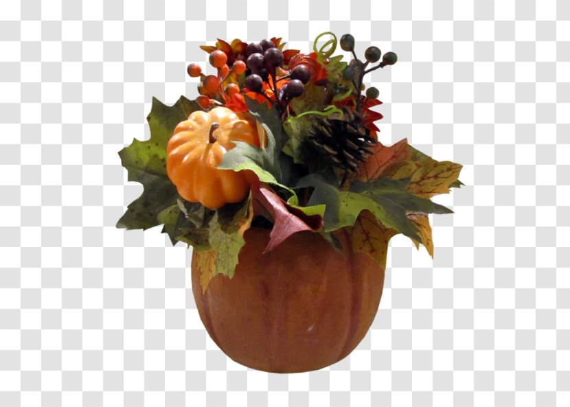 Pumpkin Software Thanksgiving - Hand Painted Potted Buckle Material Transparent PNG