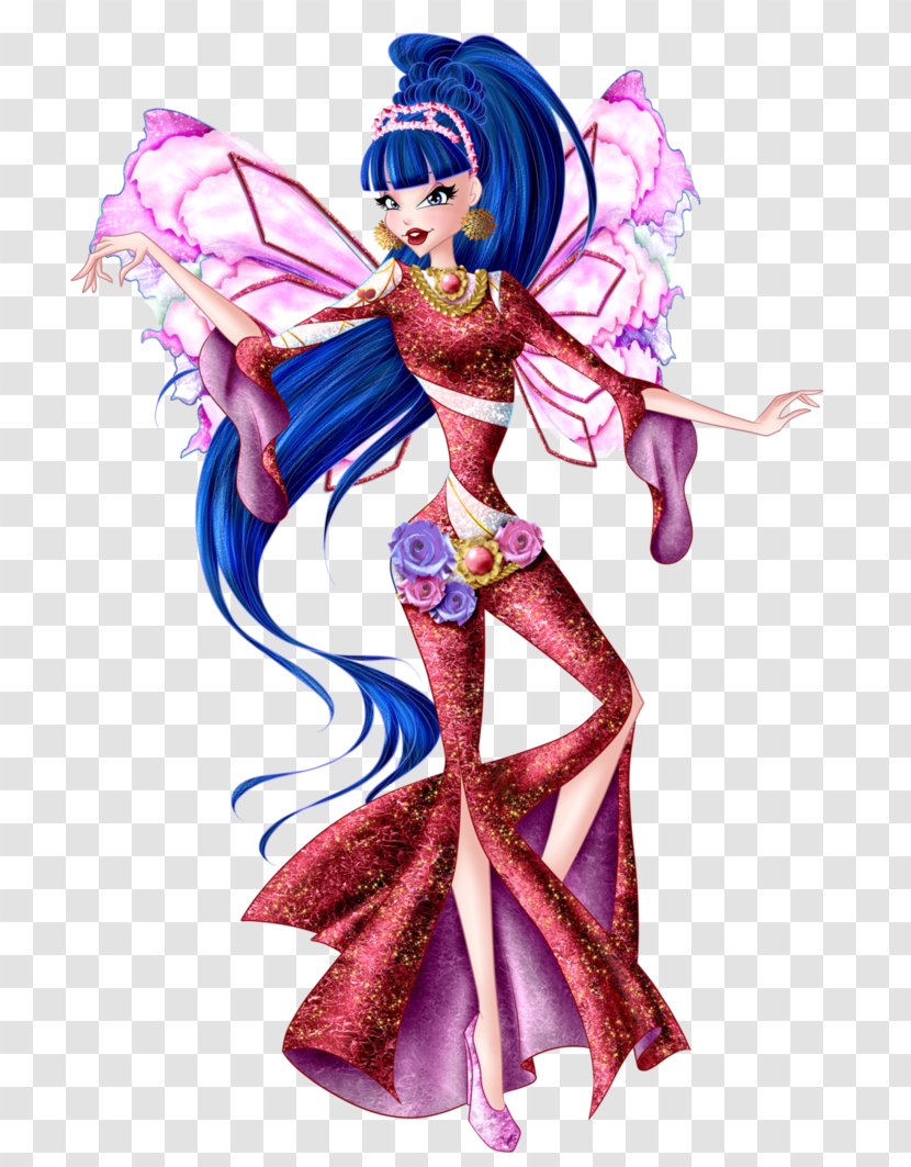 Musa Bloom Roxy Winx Club: Believix In You Aisha - Silhouette - Wings Transparent PNG