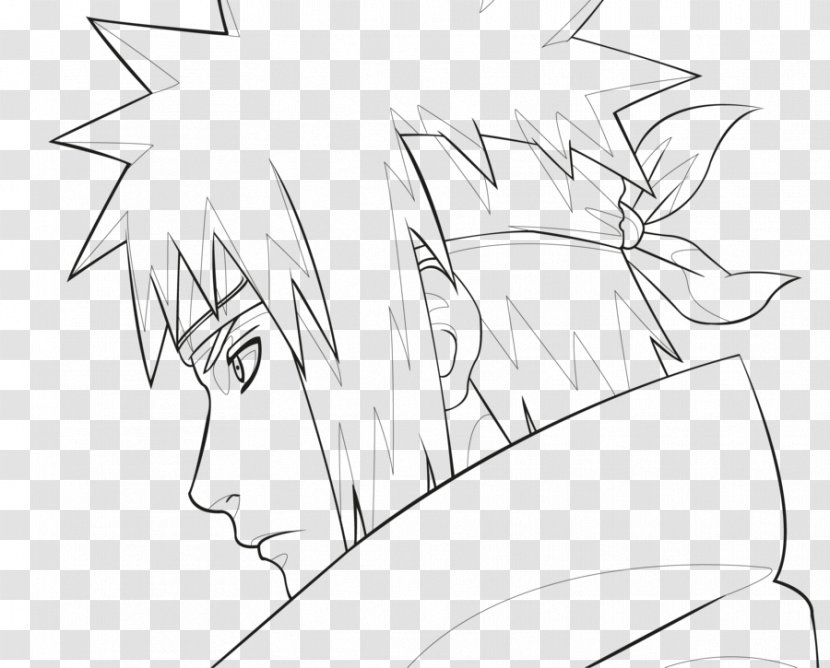 Minato Namikaze Naruto Uzumaki Line Art Kakashi Hatake Sasuke Uchiha - Heart - Penciltail Feist Transparent PNG