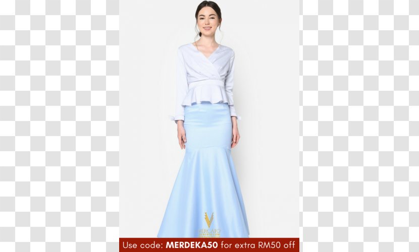 Baju Kurung Dress Kebaya Sleeve Fashion - Waist - Merdeka Malaysia Transparent PNG