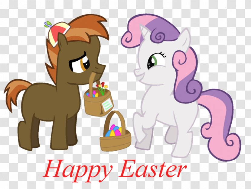 Pony Sweetie Belle Easter Basket Fan Art - Flower Transparent PNG