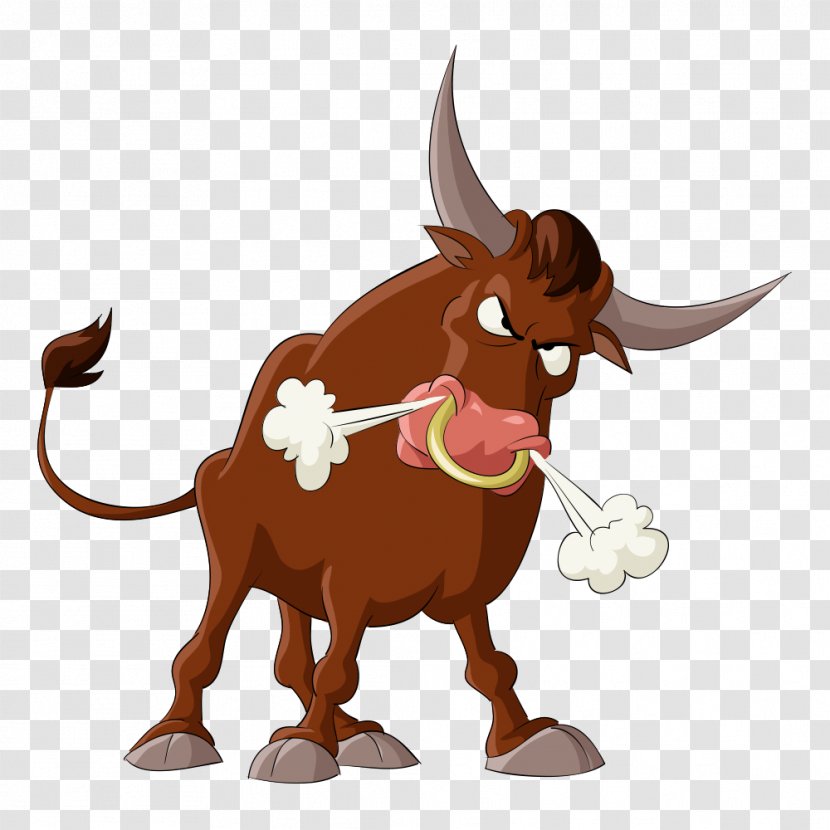 Bull Stock Photography Illustration - Livestock - Vector Cow Transparent PNG
