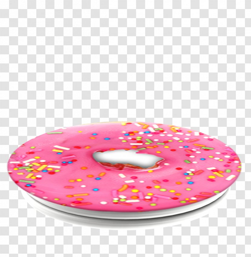 Donuts PopSockets Frosting & Icing IPhone Handheld Devices - Pink Donut Transparent PNG