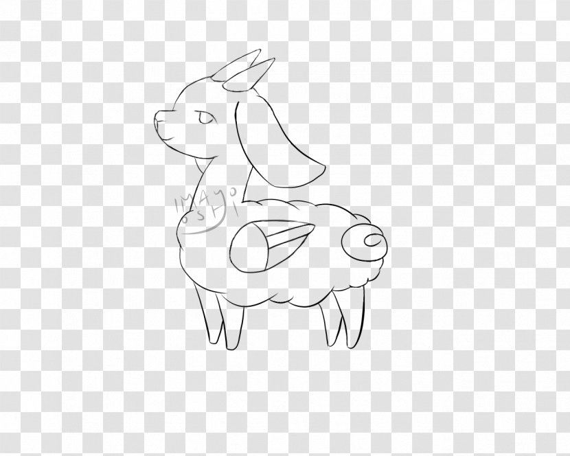 Line Art Finger Drawing Sketch - Flower - Emily The Goat Transparent PNG