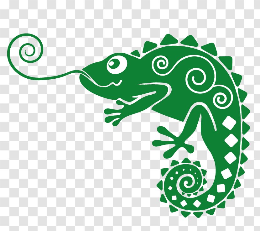 Chameleon - Reptile - Cartoon Transparent PNG