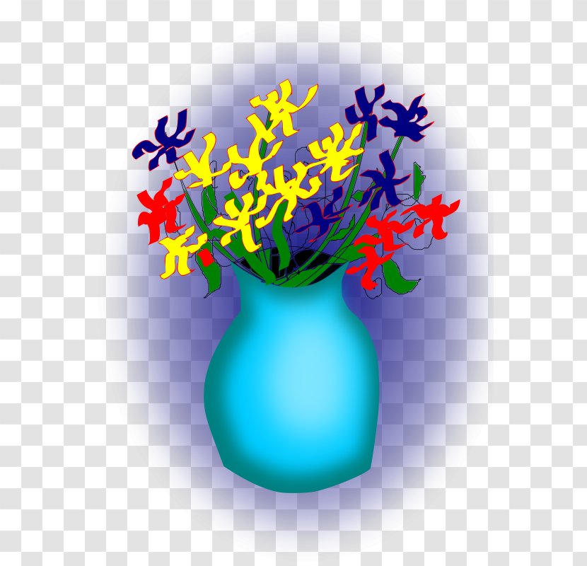 Graphic Design Flower Cobalt Blue Desktop Wallpaper - Flowerpot Transparent PNG