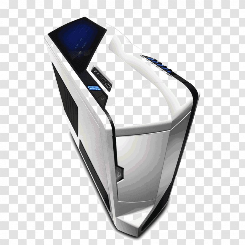 Computer Cases & Housings Power Supply Unit NZXT Phantom 410 Tower Case ATX - White Transparent PNG