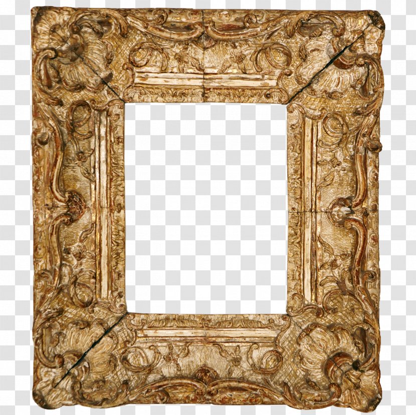 Picture Frames Mirror Wood Carving Rococo Art Transparent PNG