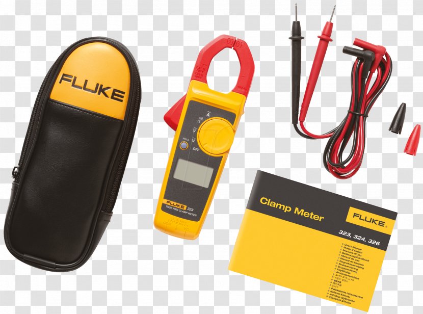 Fluke Corporation Current Clamp True RMS Converter Multimeter Alternating - Test Probe Transparent PNG