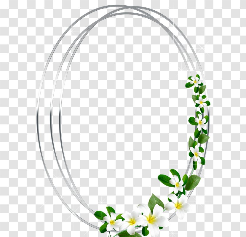 Picture Frames Clip Art - Floral Design - Oval Transparent PNG