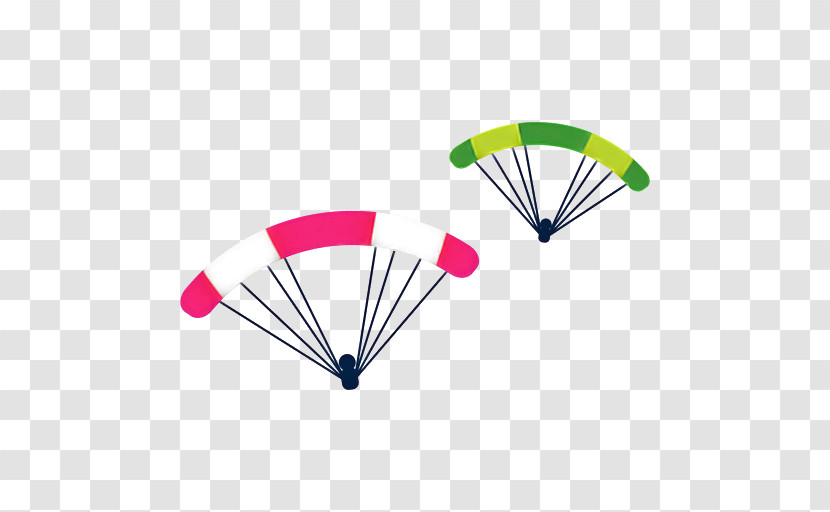Parachute Line Air Sports Parachuting Magenta Transparent PNG