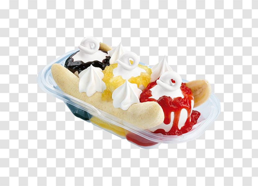 Banana Split Ice Cream Dairy Queen Grill & Chill Frozen Yogurt - Dish Transparent PNG