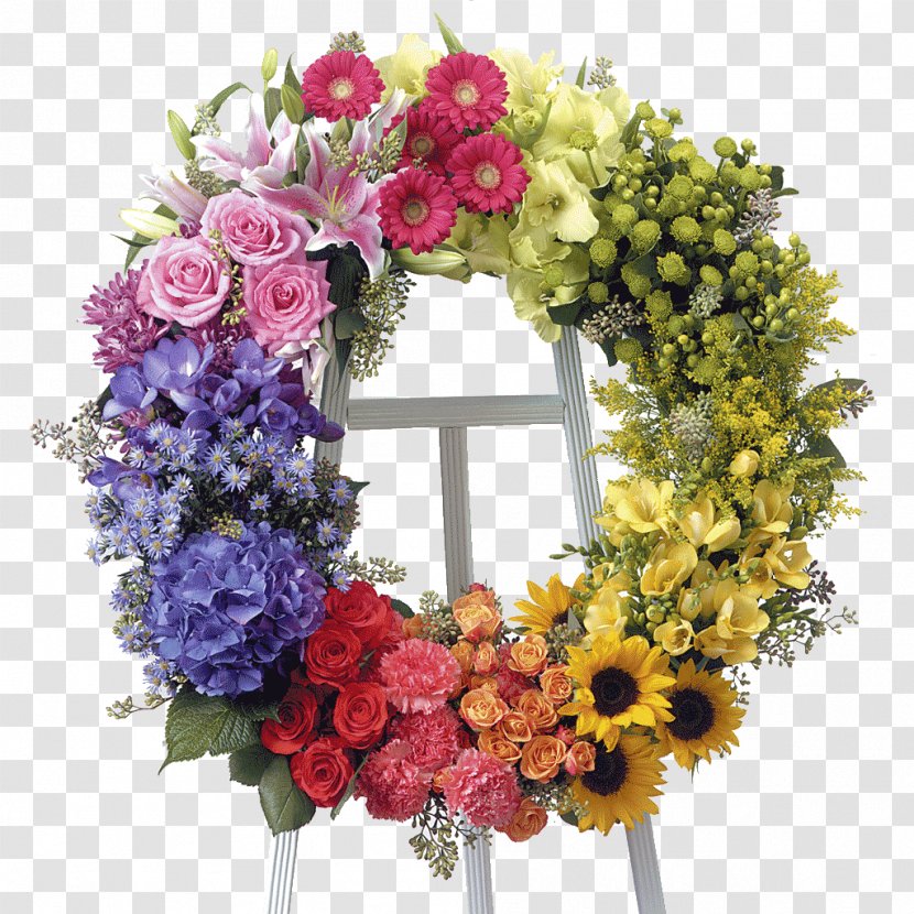 Floristry Flower Delivery Funeral Wreath - Floral Design Transparent PNG