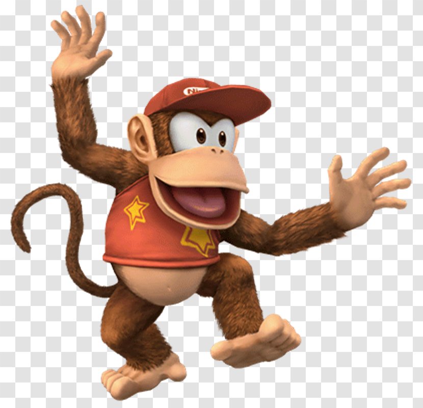 Donkey Kong Country 2: Diddy's Quest Super Smash Bros. Brawl For Nintendo 3DS And Wii U - Figurine - Animal Figure Transparent PNG