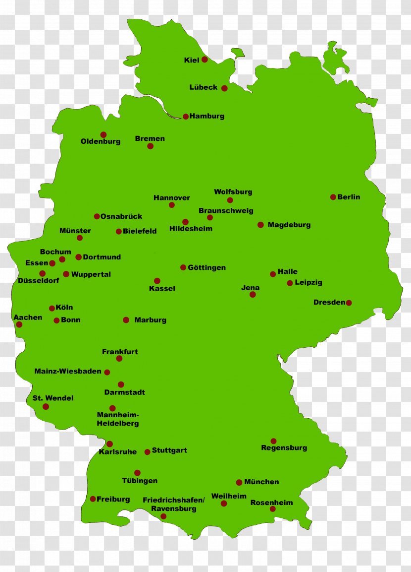 West Germany City Map - Ef English Proficiency Index Transparent PNG