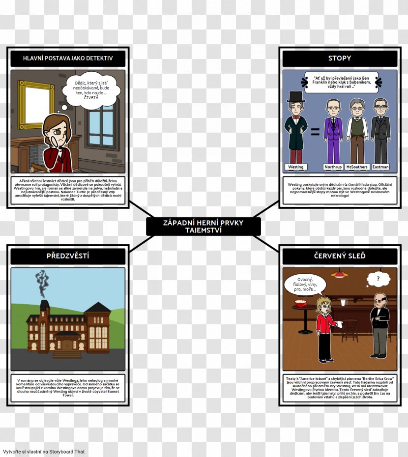 The Westing Game Storyboard Mystery Film Character - Get A Clue - Mysterious Transparent PNG