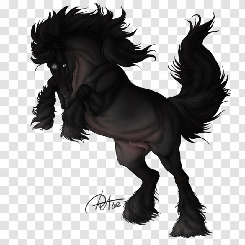 Mustang Mane Stallion Pack Animal Legendary Creature - Dark Moon Transparent PNG
