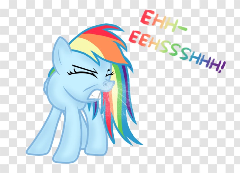 Pony Rainbow Dash Sneeze - Cartoon Transparent PNG