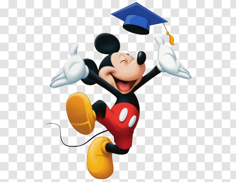 Mickey Mouse Minnie Graduation Ceremony Clip Art - Square Academic Cap - Graduates Transparent PNG