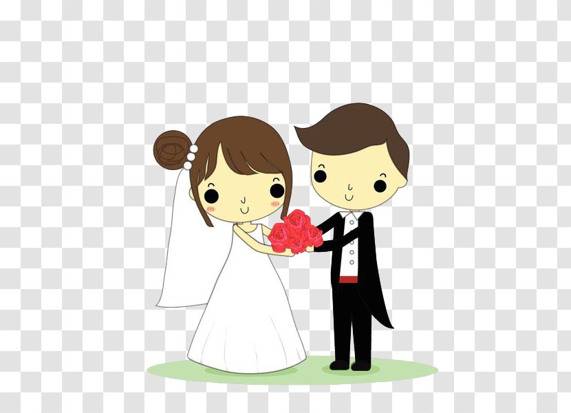 Wedding Cake Bridegroom Marriage - Tree - The Bride And Groom Carry Flowers Transparent PNG