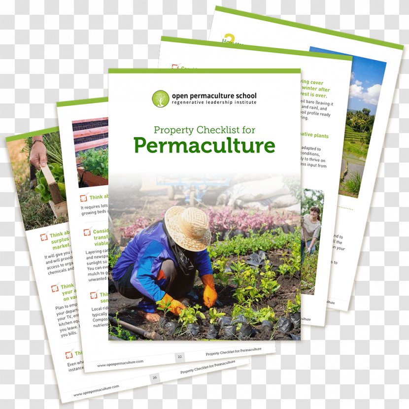 Advertising Product - Brochure - Permaculture Transparent PNG