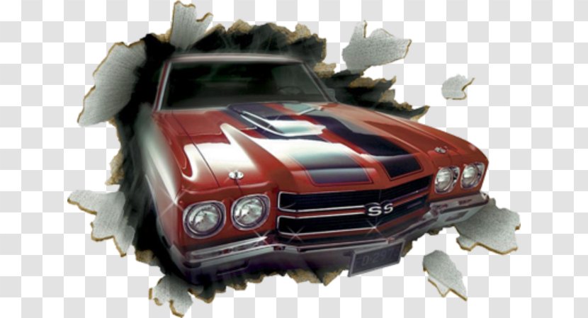 Chevrolet Chevelle Car Camaro Mural - Model - Out Of The Transparent PNG